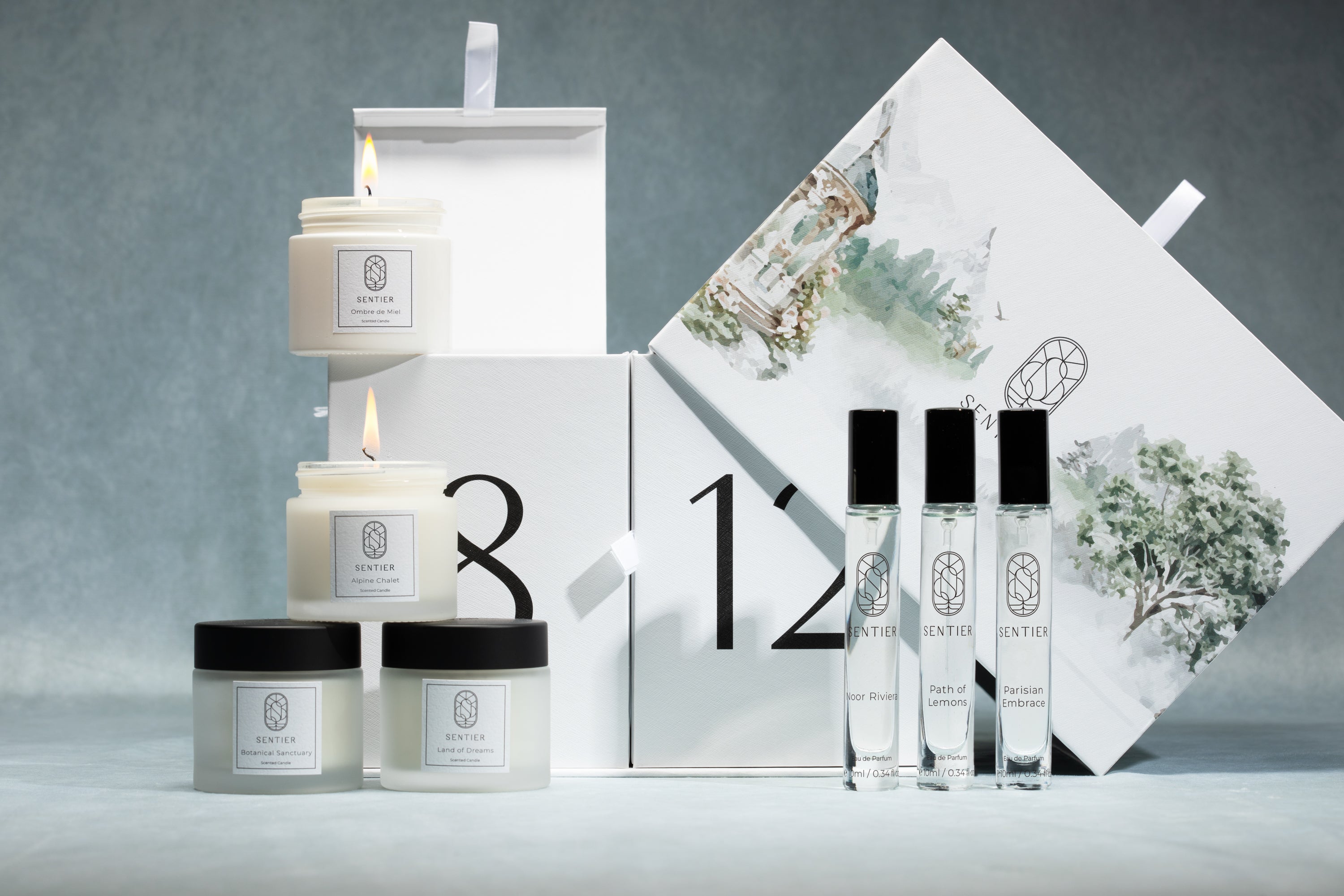 Sentier Fragrance Advent Calendar 2026 fragrances and candles